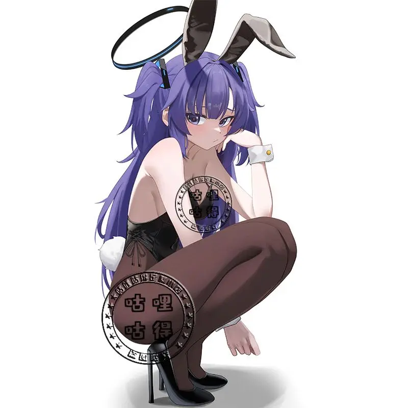 الأزرق الأرشيف Hayase Yuuka subdued 20 سنتيمتر الاكريليك حامل نموذج الشكل تأثيري لوحة حامل توبر الكرتون عيد ميلاد هدية الكريسماس #1