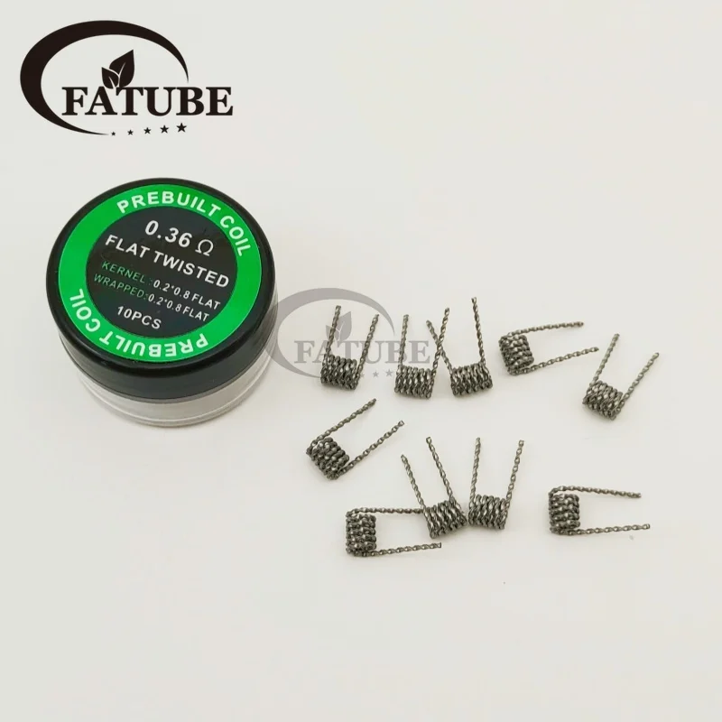 FATUBE Cable calefactor en forma de rollo para equipo de calefacción 10 unids/caja Quad Tiger Mix trenzado plano mezcla retorcida alienígena