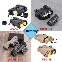 Tactical PEQ15 MAWL C1 DBAL A2 NGAL scatola Laser fittizia custodia per batteria virtuale Airsoft modello Laser per armi nessuna funzione adatta su guida da 20mm