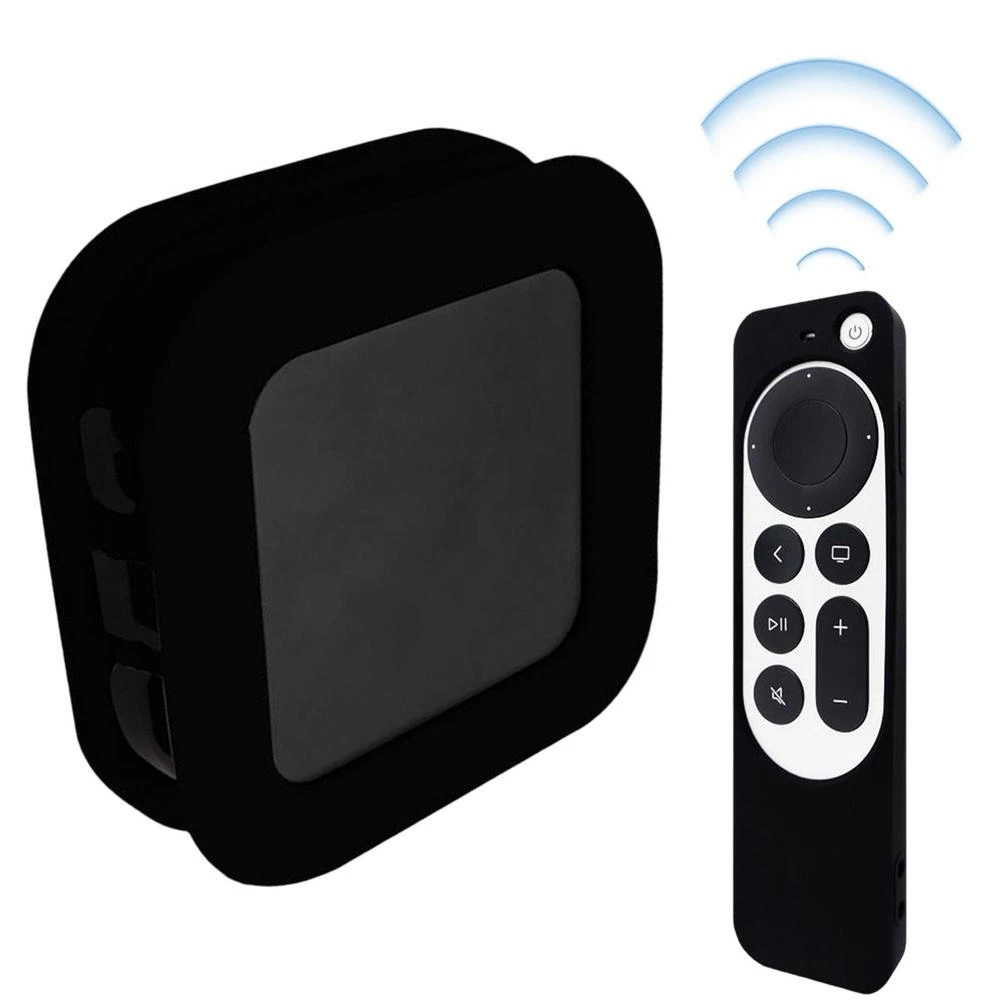 Silicone TV Box Case For A ppleTV 4K 2022 Protective Remote Cover Remote Anti Fall Shockproof Protector