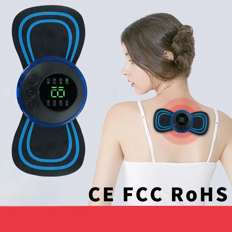 

EMS массажер для шеи электрический стимулятор мышц шейная наклейка массажный пластырь низкочастотный импульсный массаjeador подушечки облегчение боли в теле