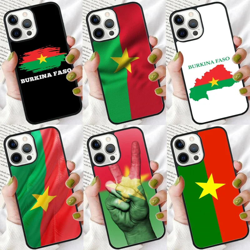بوركينا فاسو العلم قضية الهاتف غطاء آيفون 17 الهواء 16 15 14 زائد لابل 16 11 12 13 برو ماكس كوكه #1