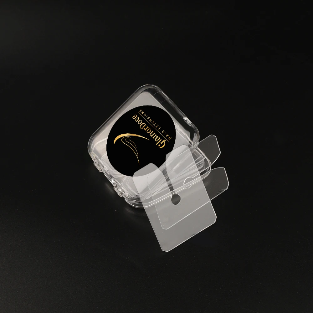 

GlamorDove 10PCS Acrylic Heat Protector Board for Hot Fusion Hair Extensions, Professional Heat Shield Tool