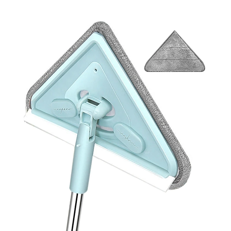 Triangle Mop, Cleaning Mop With Long Handle, Multifunctional Triangle Mop For Ceiling Wall Floor Window