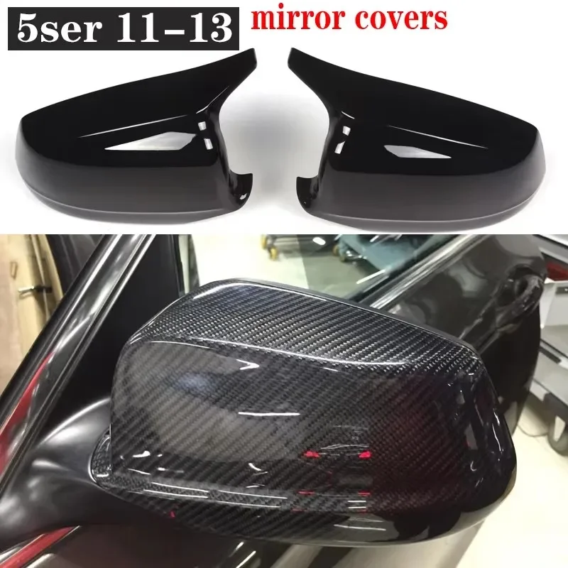 

For BMW 5 Series F10 F11 f18 2009-2013 Upgrade Shells Rearview Cap High quality Real Carbon fiber rear view mirror case cover