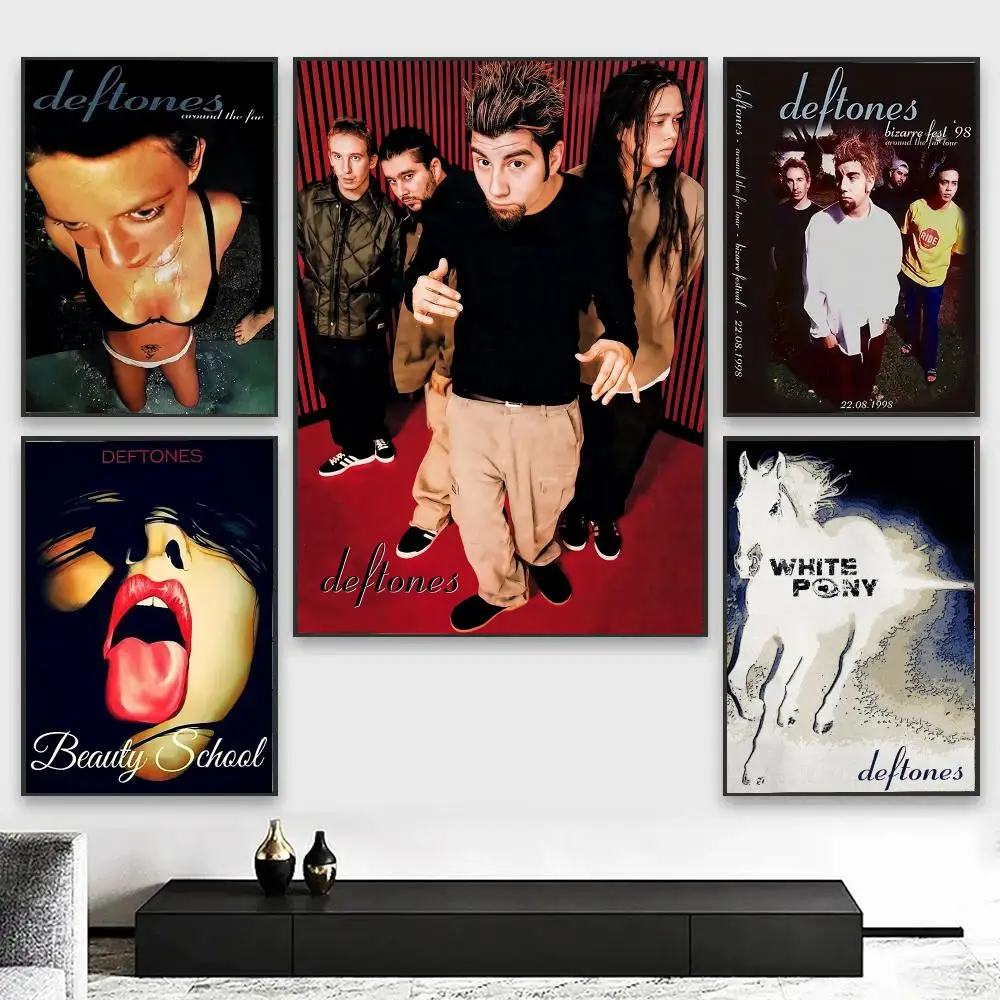 D-Deftones Band Painting Calligraphy Canvas Art Styles, Wall Art Decor, Living Room Decor