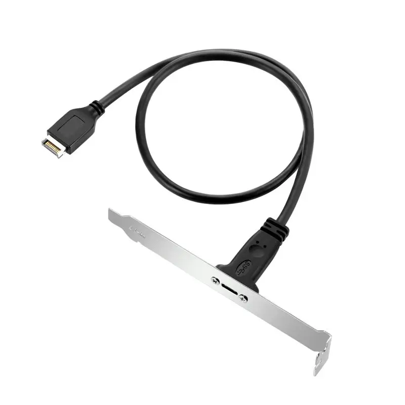 50cm USB 3.1 Type-E Male to Type-C Female Computer Front Panel Motherboard Extension Data Audio And Video Extension Cable