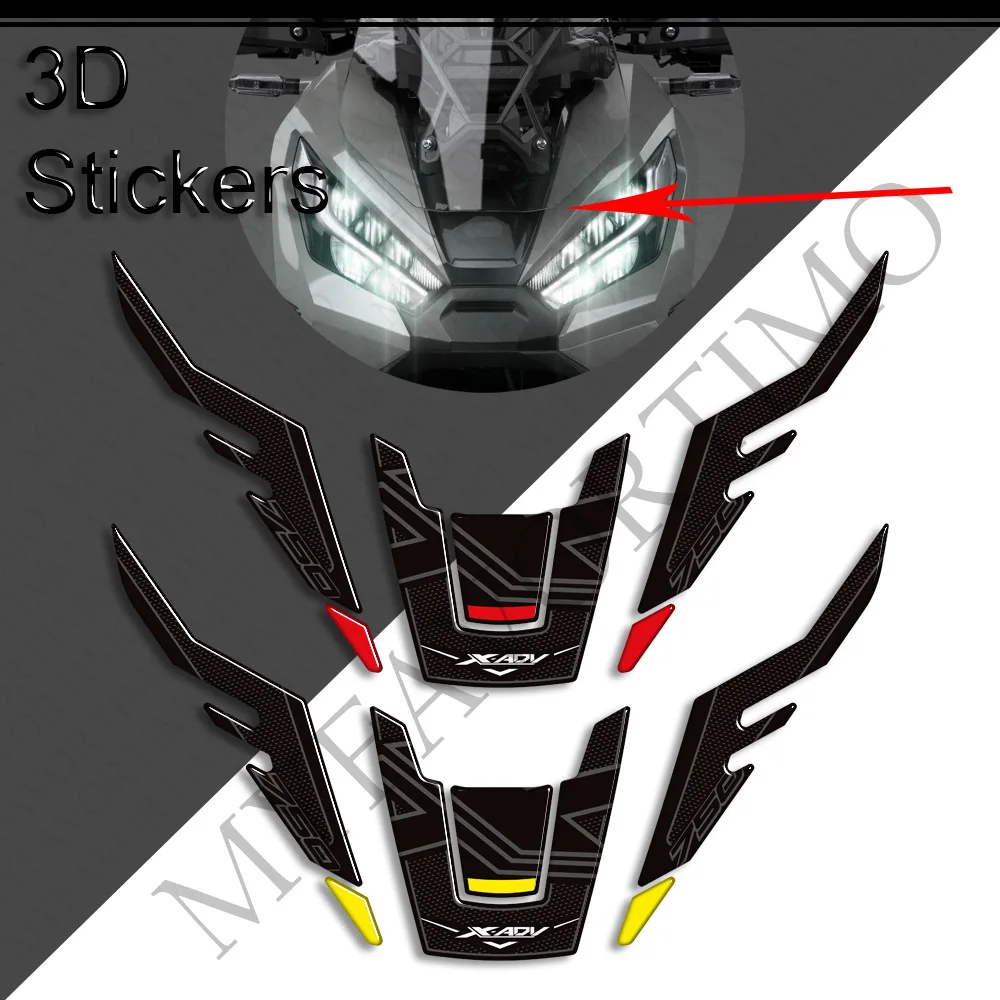 For HONDA X-ADV750 X-ADV 750 2024 Scooter 3D Motorcycle Tank pad windscreen Side Panel Fairing stickers Protector decals kit