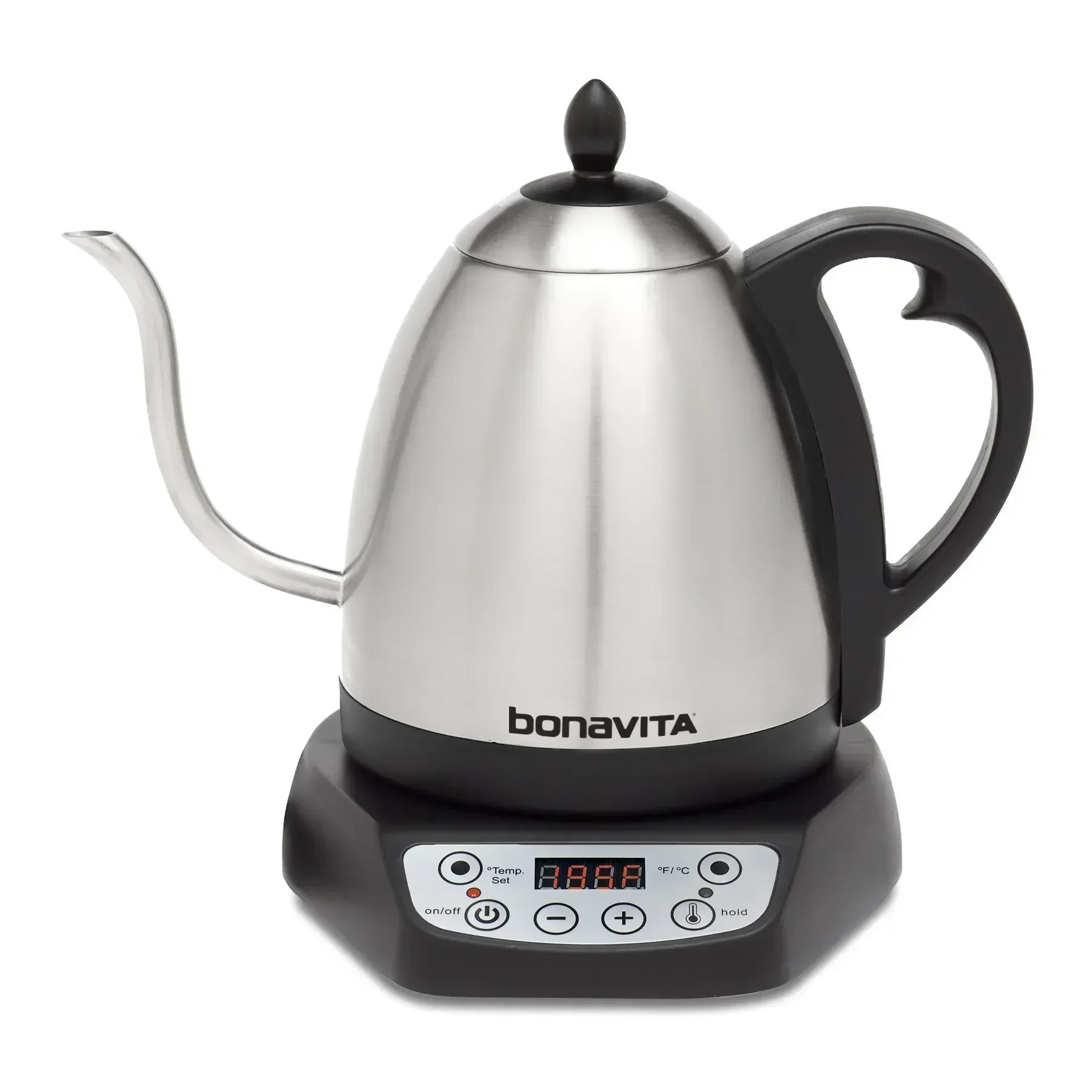 

Bonavita 1L Digital Variable Temperature Gooseneck Electric Kettle for Coffee Brew and Tea Precise Pour Control, 6 Preset Temps,