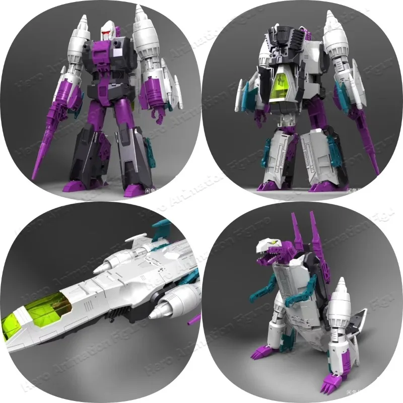 In Stock New in Stock Original Deformation Toy KFC Eavi Metal MP KF Dragon/dinosaur P-10a+ P-10A+ Leader Warrior Metallic Color