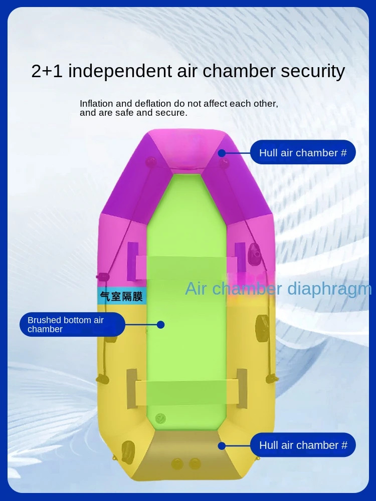 Kayak Inflatable Boat Rubber Raft Fishing Special Boat Thickened Life-Saving Folding Hovercraft