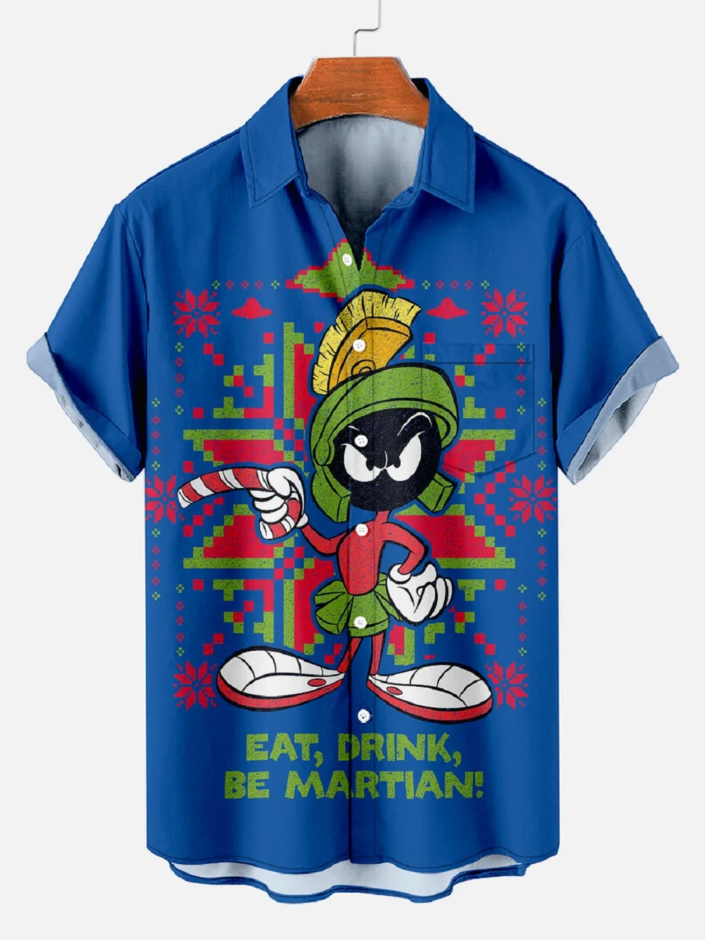 Camisas hawaianas de flamenco para hombre, blusa de moda con estampado 3D de hojas tropicales para playa y verano, Tops de vocación de manga corta