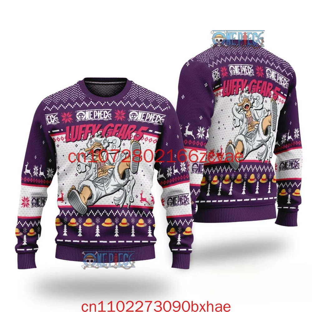 

2025 New Dracule Mihawk Symbol Ugly Sweater Christmas 3D Printed One Piece Fashion Street Trendy Men's and Women's Sweaters