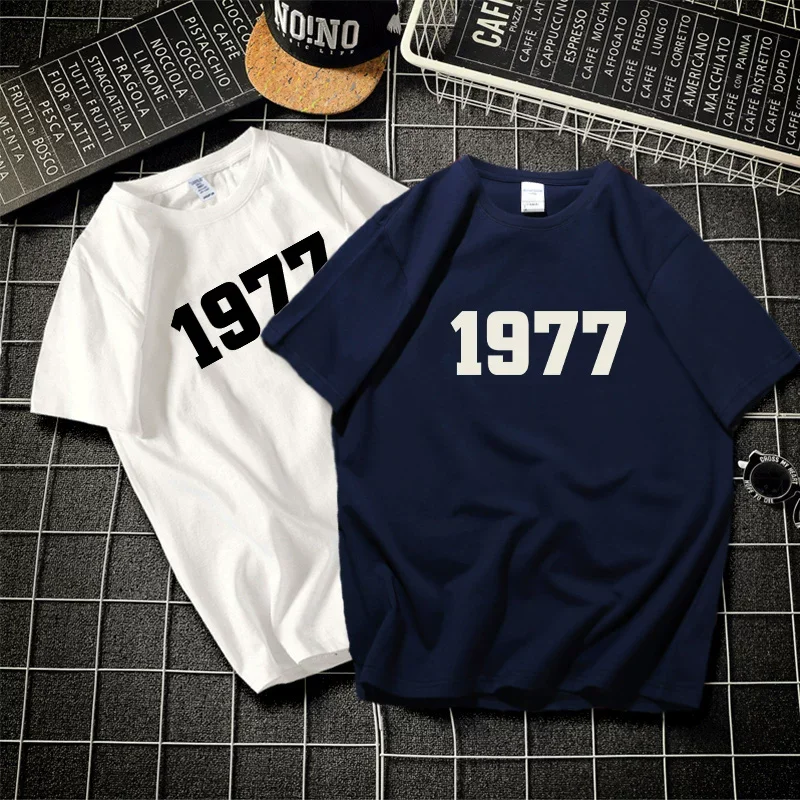 2026 Summer New Style American Retro Print Simple Casual Short-Sleeved T-Shirt for Men and Women