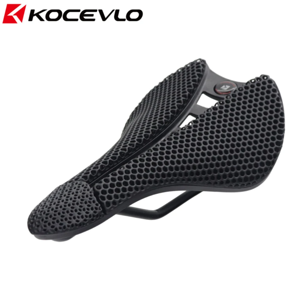 

KOCEVLO 3D Printed Bike Saddle Steel Bow 7x7mm Hollow Comfortable Breathable MTB Mountain Road Bicycle Cycling Seat Accessories