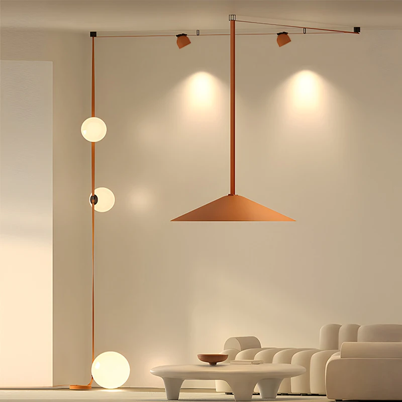 

Italian Design Minimalism DC24V LED Track Lighting for Living Room Restaurant Cafe Room Bar LED Flexible Woven Belt Track Lights