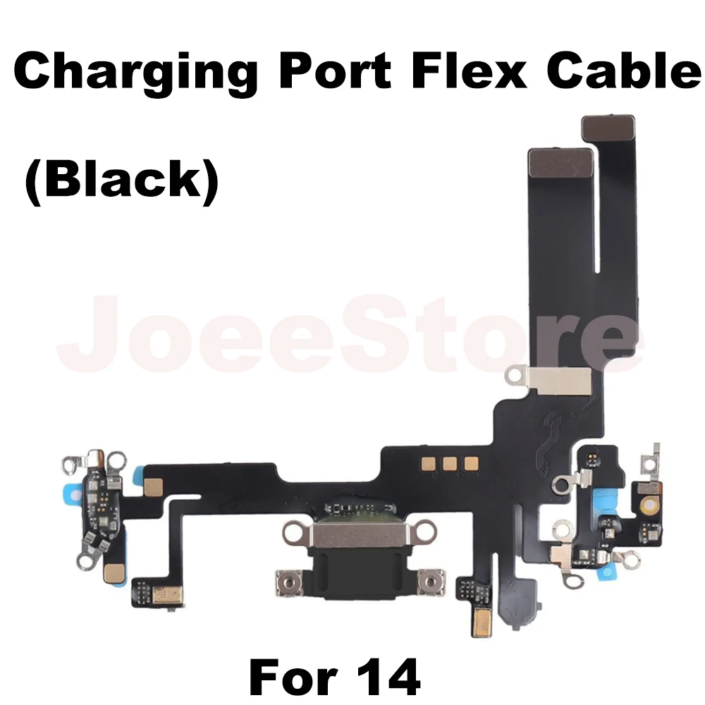 Charging Port Flex Cable for iPhone 11 12 13 14 Pro Max Mini X XS XR USB Charger Dock Connector With Microphone Ribbon Repair