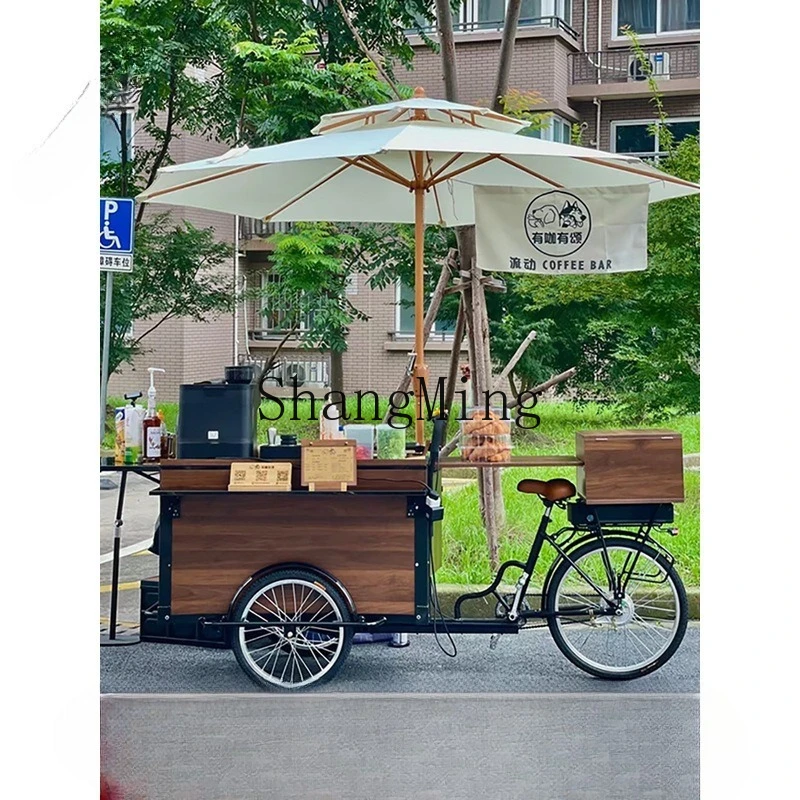 

ZYY human three-wheel stall car upside down donkey bicycle multi-functional night market snack stall car