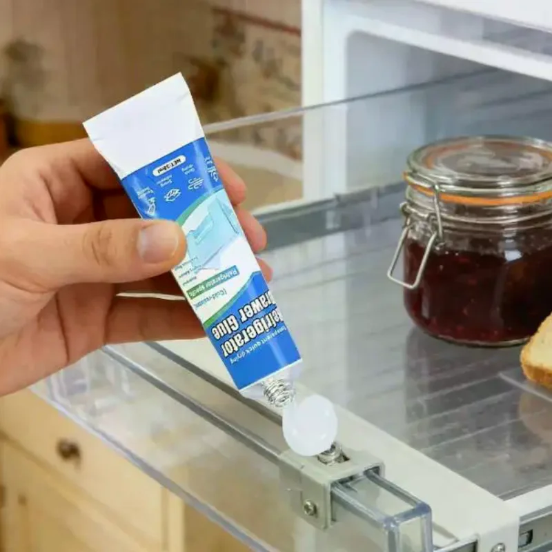 Refrigerator Repair Glue Cold Resistant Waterproof Adhesive For Fridge Drawer Door Seal Quick Drying For Plastic Glass