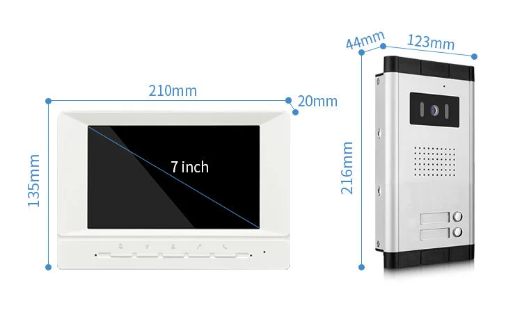 2 Units Video Intercom 7\