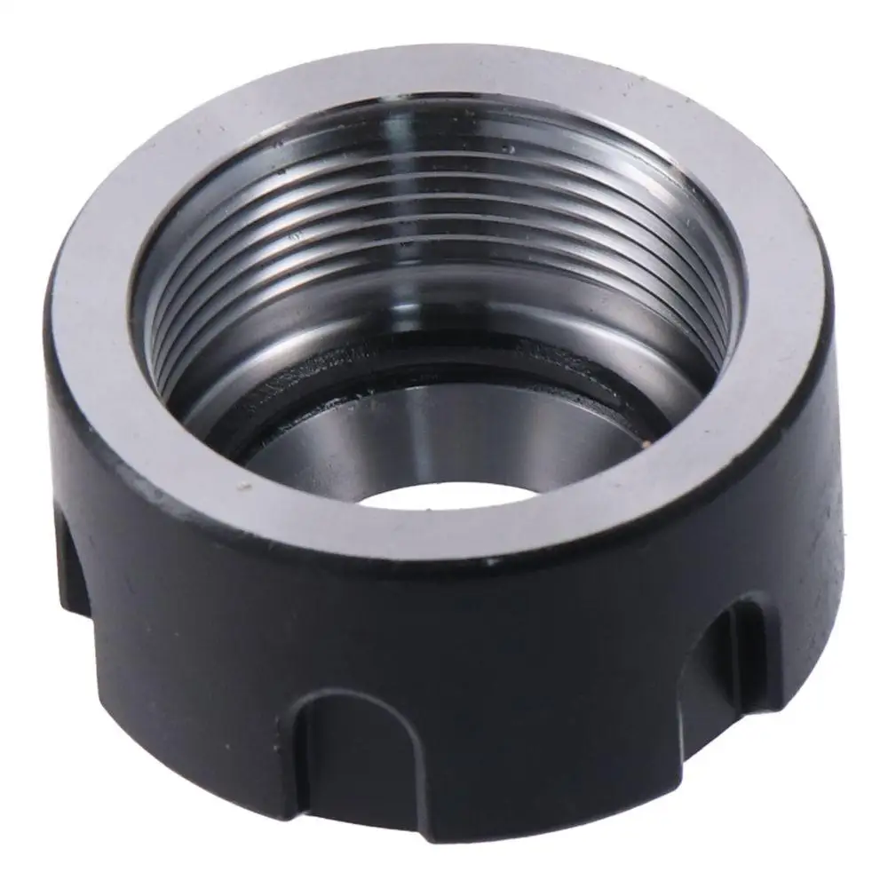 Collet Clamping Nuts M32 Black Alloy Steel ER25-UM CNC Machine Nut Precise CNC Milling Chuck Durable Tool Parts Easy to Use