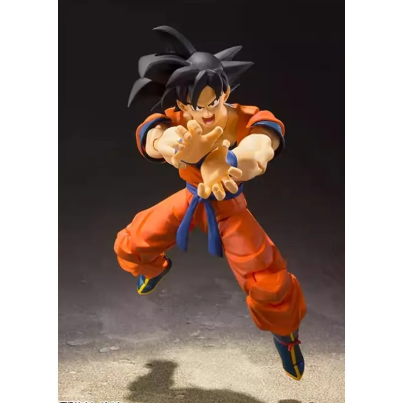 In Stock Bandai Dragon Ball Z SHF Son Goku 2.0 S.H. Figuarts A Saiyan Raised On Earth Action Figure Collectible Toy Gift view 2