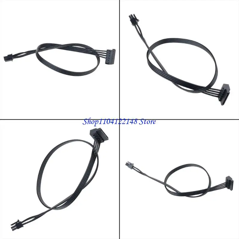 P9FA Power Supply Cable 35.5CM Cable MINI 4 Pin Turn Single Power Supply