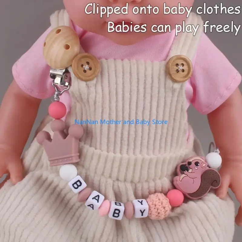 

Baby Soother Chain Pacifier Holders Baby Toddlers Pacifier Strap Teether Toy
