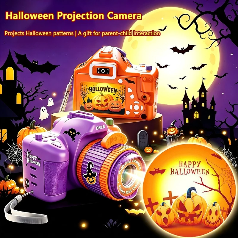 Children's Toy Projection Camera Halloween Projector Early Education Puzzle Toy Halloween Children's Gift 2026 New Hot Selling