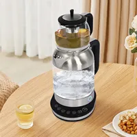 1800W 1L & 2L Tragbarer Wasserkocher mit Temperaturregelung Doppelter Wasserkocher Teekocher 220V