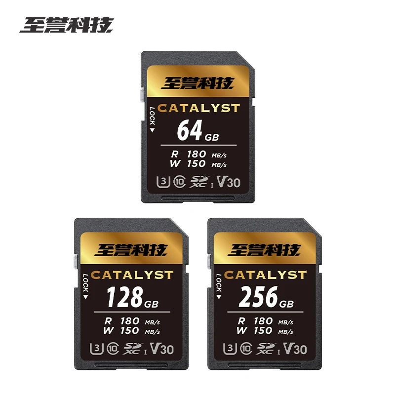 Exascend Catalyst Series SD Card 128GB 256GB 512GB SDXC V30 V60 V90 Memory Card UHS-II C10 Flash Storage Video Card For Camera