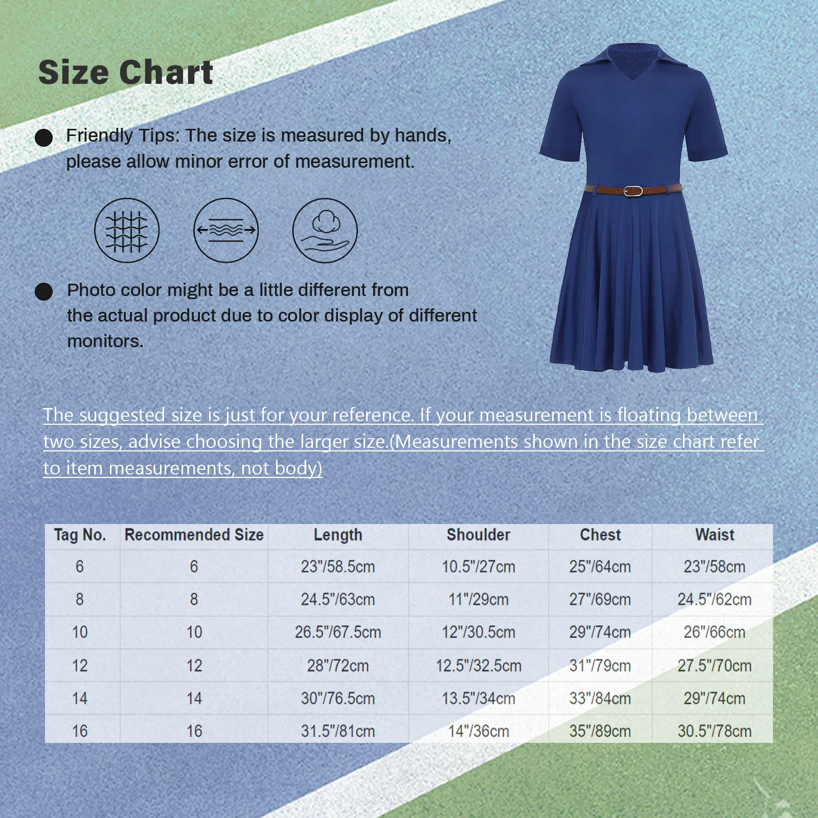 Kids Girls Tennis Sport Dress with Belt Baseball Cheerleader Dance Costume Short Sleeve Sequins Baseball Badminton Dress Uniform