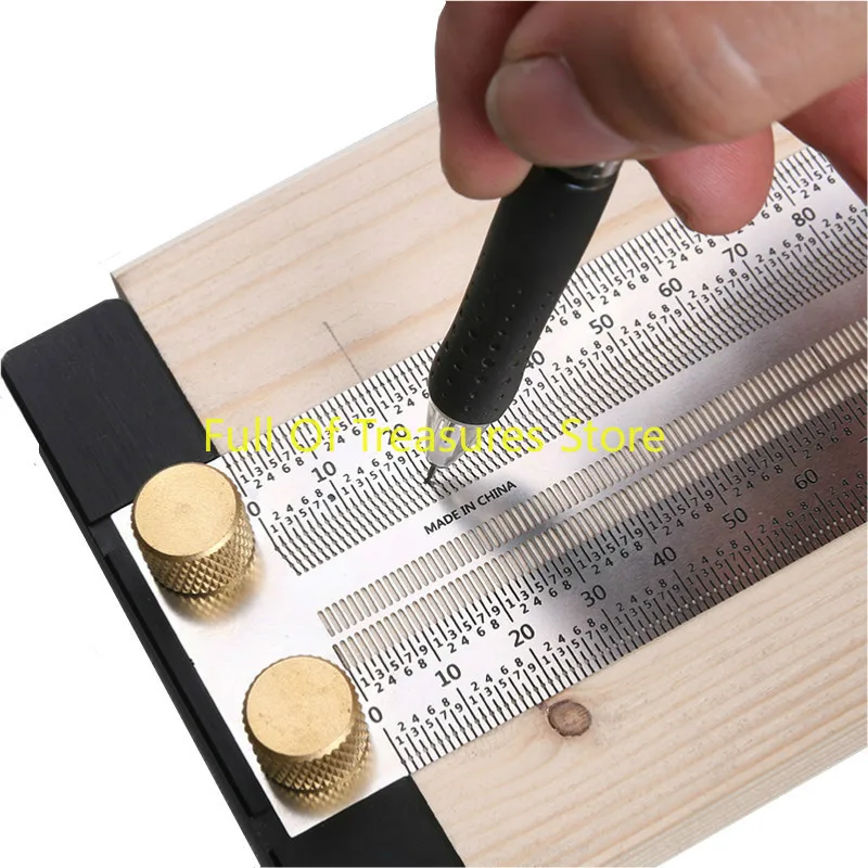 Woodworking ruler, stainless steel hole ruler, T-shaped ruler, mountain ruler, hole ruler, scale ruler