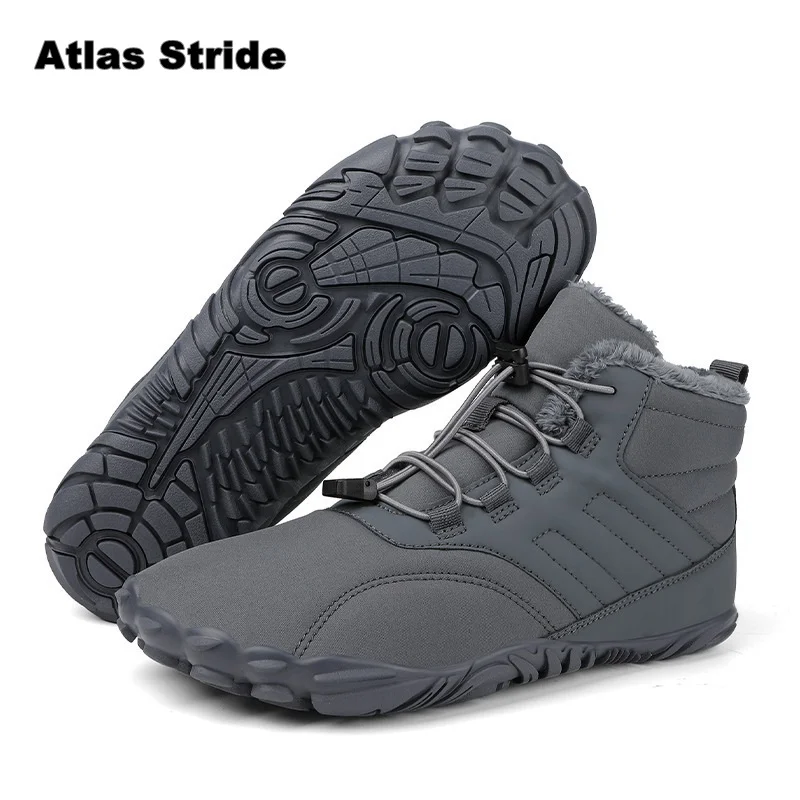 Winter Snow Boots Waterproof Warm Fleece Lined Ankle Booties Non-slip Outdoor Hiking Shoes Cold Weather Casual Foot for Walking