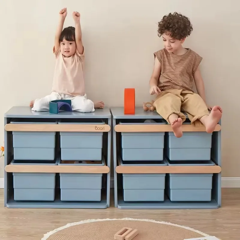 Modern Simple Wooden Children's Forest Conical Loft Bed Children's Bedroom Hotel with Guardrail and Storage Toy Box