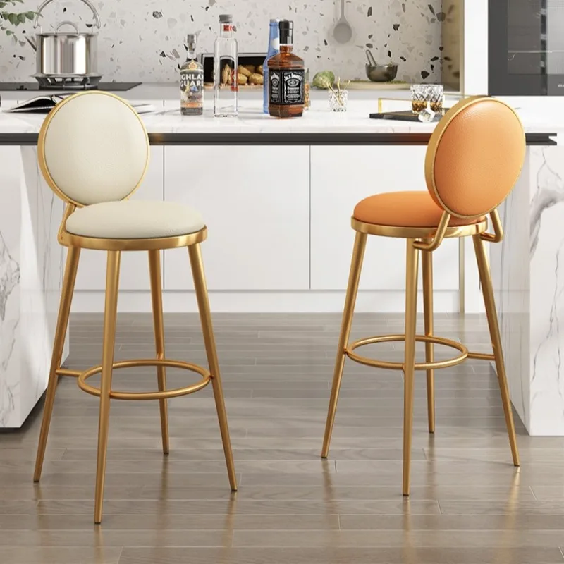 

Italian Stainless Steel Bar Chairs Sturdy Island Unique Creative Bar Stools Adults Waiting Sillas De Bar Household Essentials