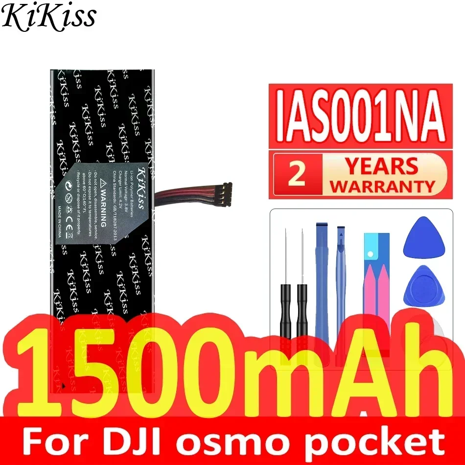 KiKiss Powerful Battery 2pcs/Lot 452167 IAS001NA HB3 For DJI osmo pocket II 2 pocket2 Action Camera Bateria