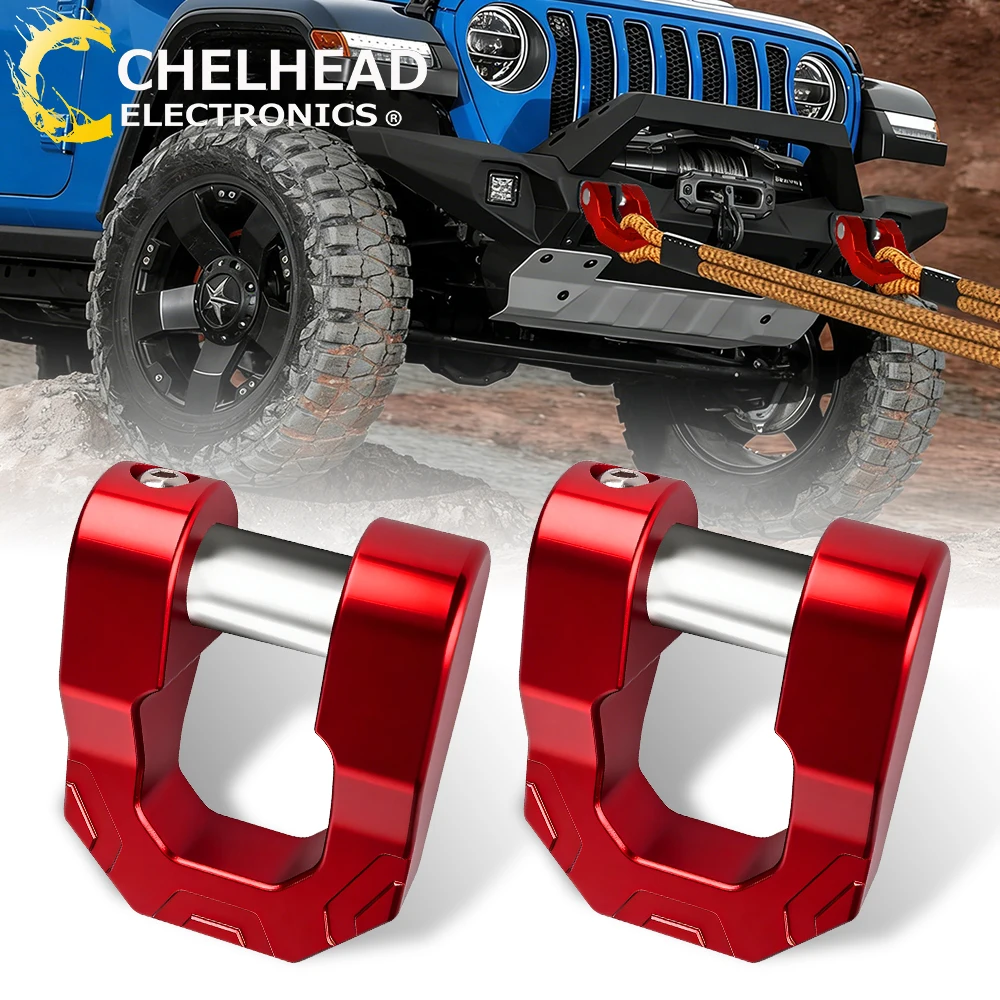 

Aluminum D Ring Shackle 70,000lbs MBS 18,000lbs WLL Tow Strap Winch Hook for Universal Vehicles Off-Road Truck ATV UTV SUV
