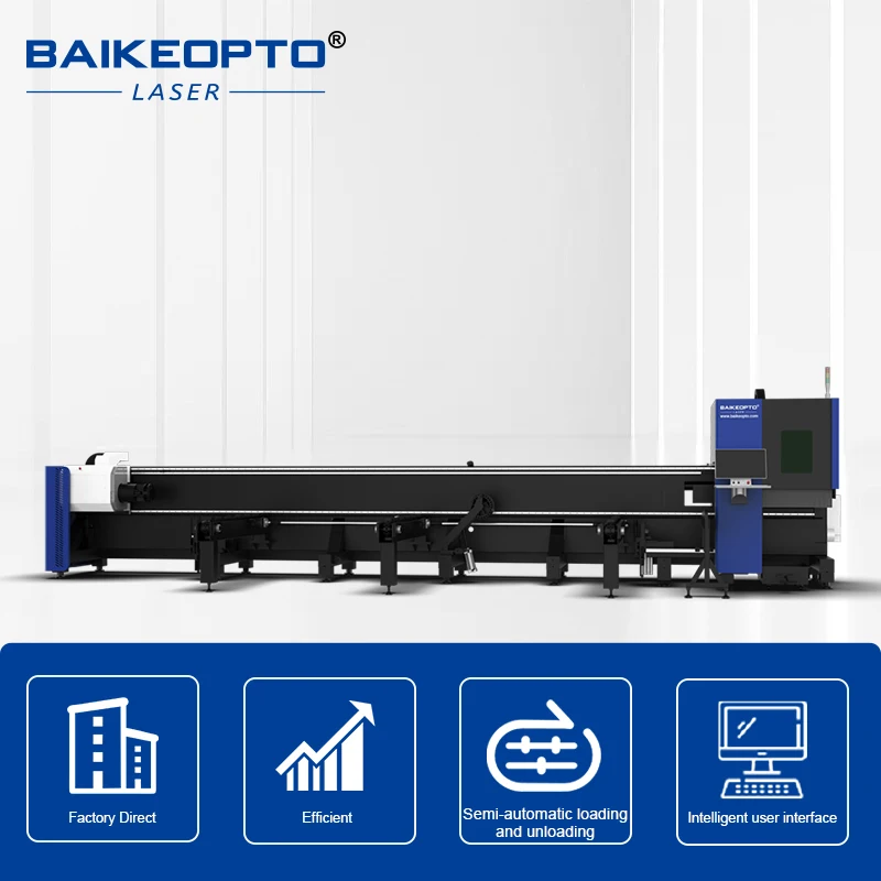 Baikeopto BK-TS6020+S3 6000W Faserlaserrohr Metallschneidemaschine