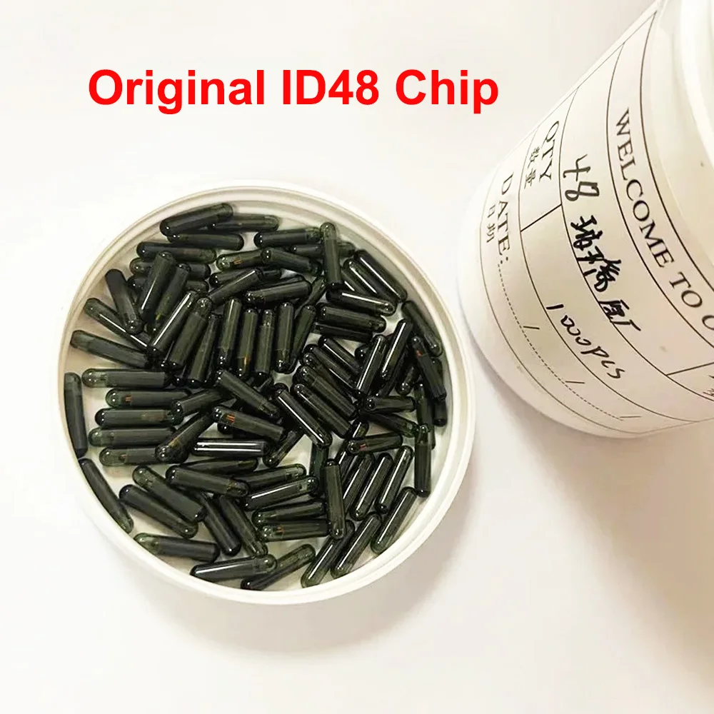 

5 10pcs Original ID48 Glass Car Key Chip Auto Transponder Chip ID 48 Chip for VW for Audi for Honda Car Key Blank