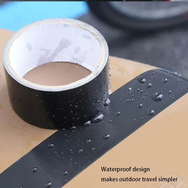 

45MMx10M Black Adhesive Fabric Duct Tape, Electric bicycle seat repair, tarpaulin repair,blocks water and leaves no glue