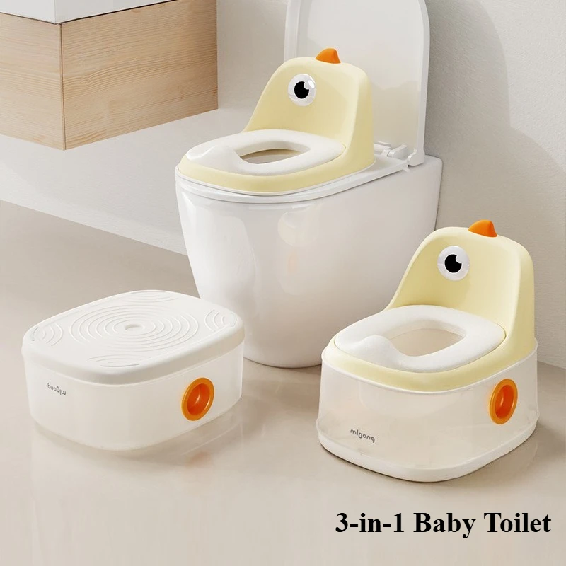 

Baby Toilet Pot 3-in-1 Potty Training Seat Portable Child Potty Children's Movable Bathroom Urinal Potty for KidsToilet Seat