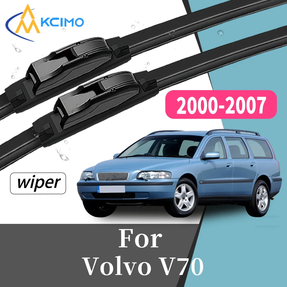 

2Pcs High Performance Front Windscreen Wiper Blades For Volvo V70 2000-2007 Long Lifespan Windshield Replacement Kit