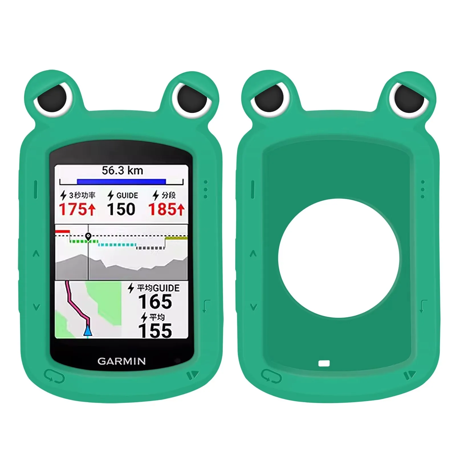 Etui ochronne do prędkościomierza Garmin Edge 540 / Edge 840 Frog Eye Rower GPS Silikonowa osłona chroniąca przed kolizją