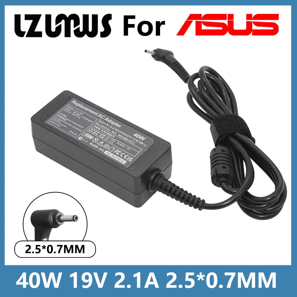 19V 2.1A 40W 2.5*0.7MM AC Laptop Charger Adapter For ASUS Eee 1001Px PC X101CH R051PX N17908 ADP-40PH  Power Supply