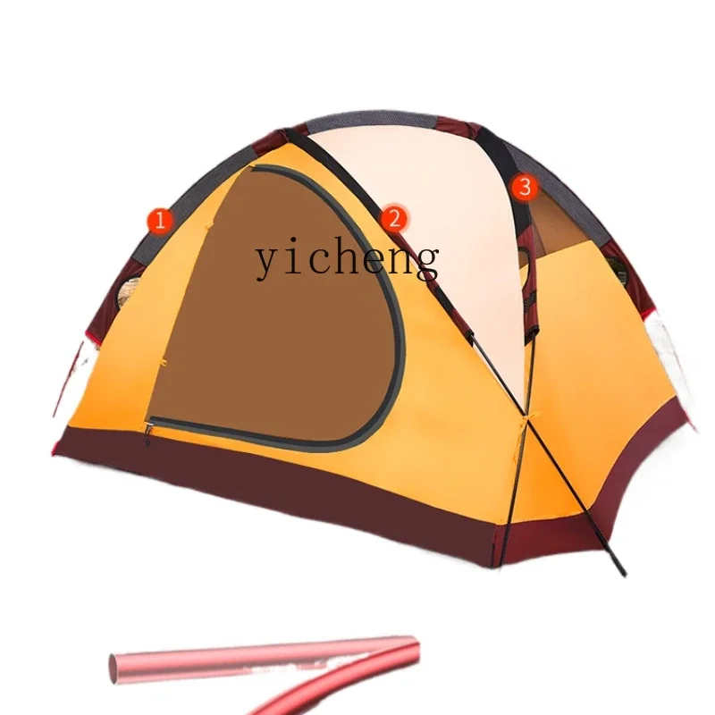 ZK outdoor tent camping overnight winter thickened outdoor camping rain-proof professional cold-proof equipment home decor