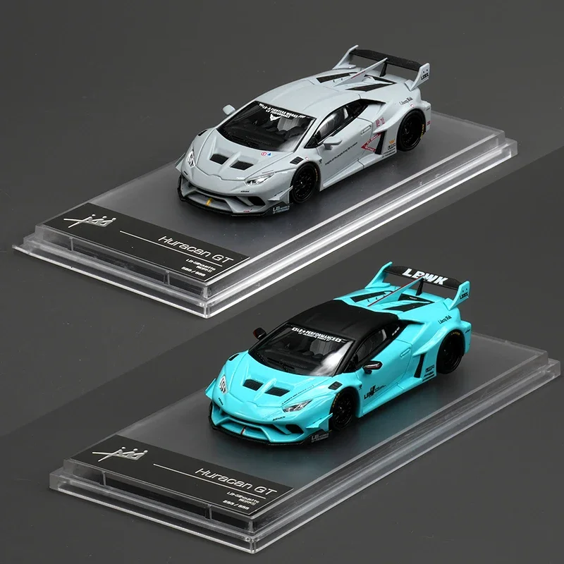 

King In Stock LBWK 1:64 Huracan Opened Hood Diecast Diorama Car Model Collection Toy