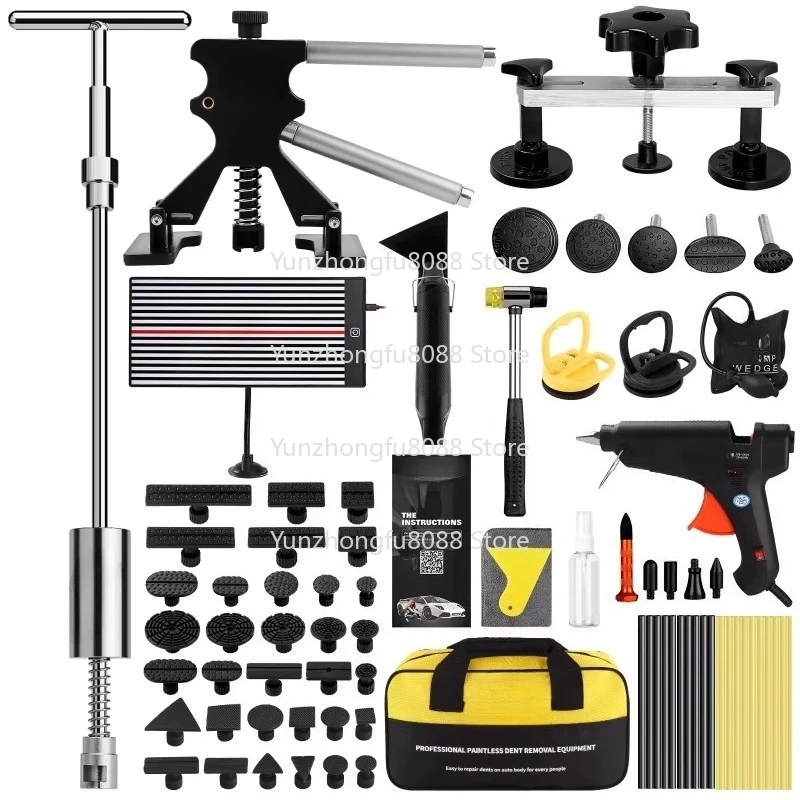 Paintless Dent Repair Kit, Auto Dents Removal Tools, Car Body Push Pull Set, No Paint Damage