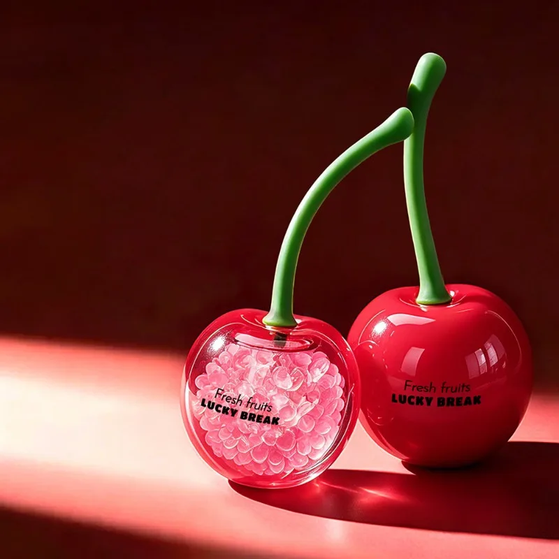 Cherry Car Air Freshener Vent Clip Long Lasting Scented Beads Home Deodorizer Aroma Diffuser Set