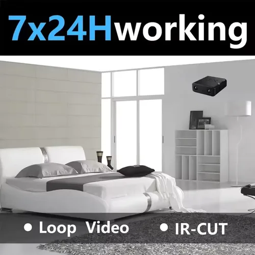 Imagen 2 del producto Mini Cámara XD Full HD 1080P, Videograbadora de Seguridad para el Hogar, Visión Nocturna, Micro Cámara, Detección de Movimiento, Grabadora de Vigilancia con Video y Voz